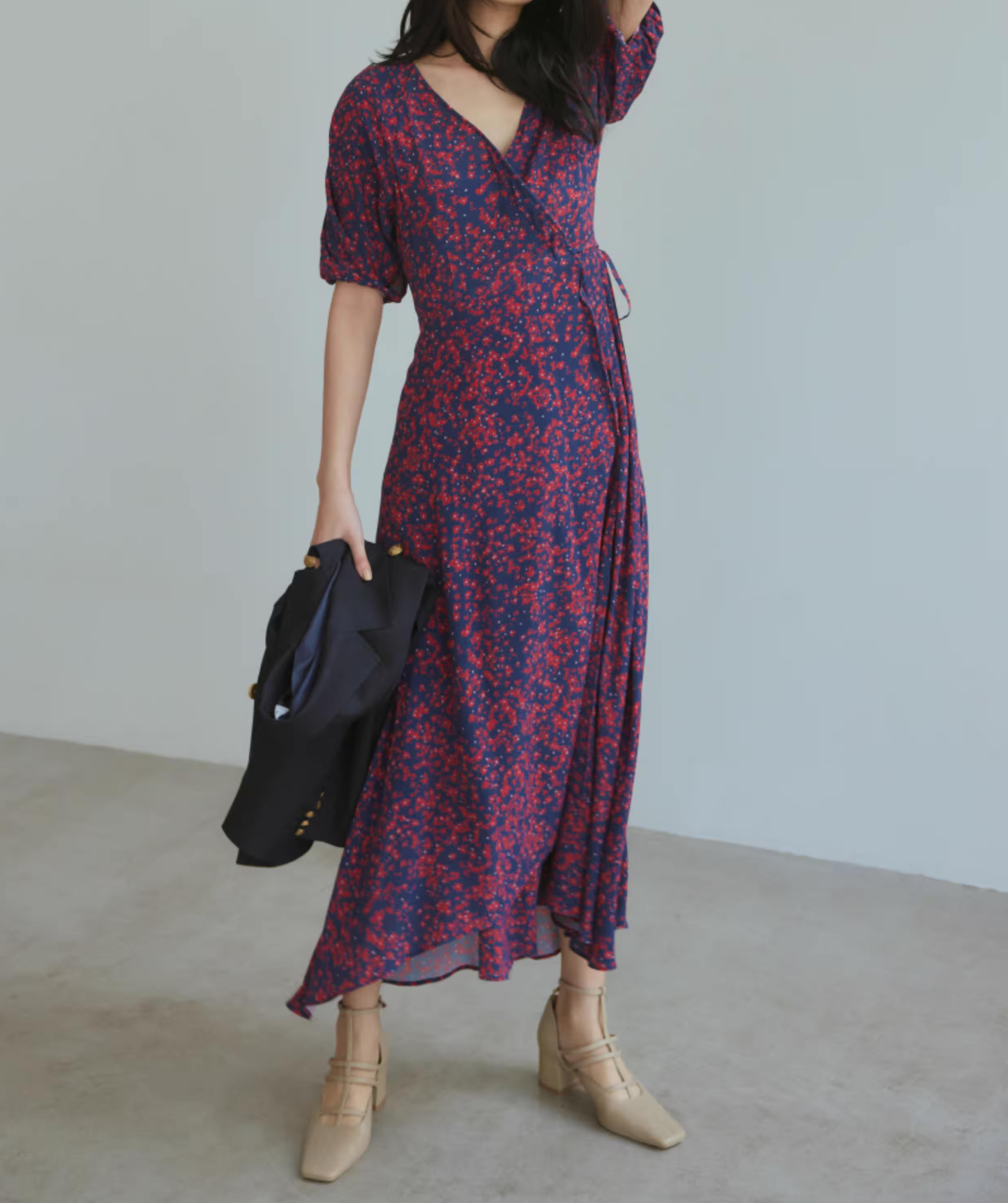 Square-toe French Chunky Heels