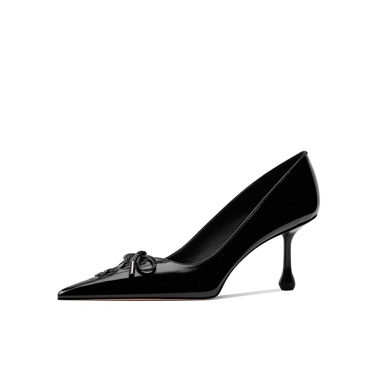 Black Lace-Up Stiletto