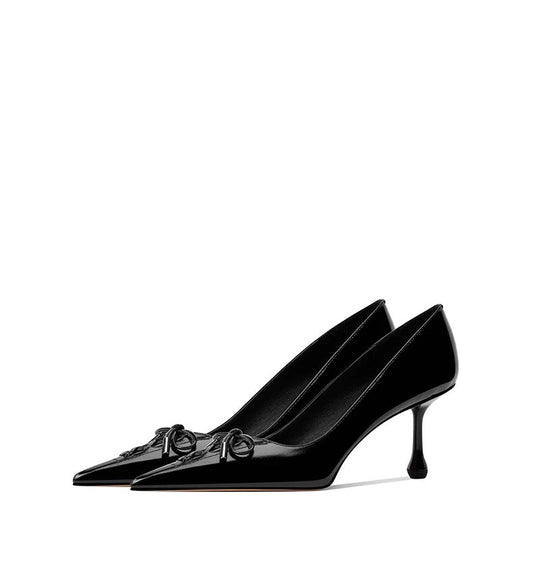 Black Lace-Up Stiletto